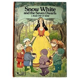 Vintage Snow White And The Seven Dwarfs Magic Pop Up Book Matt & Plunk c1975 HB